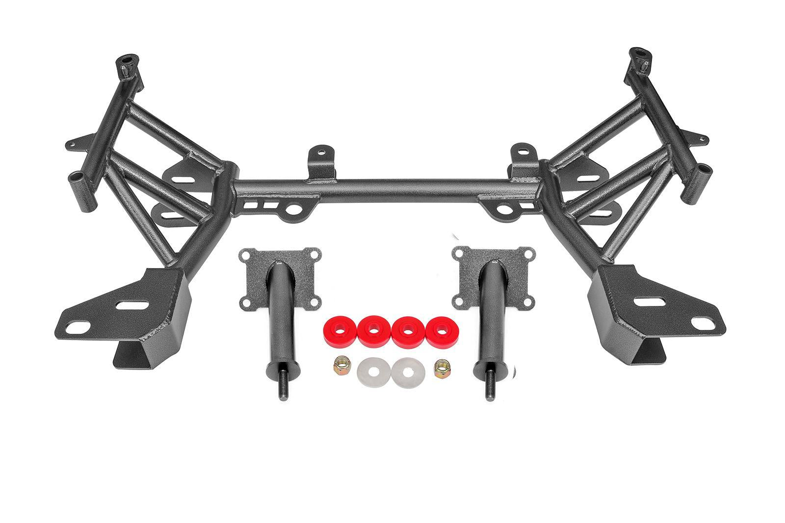BMR Suspension K-Member - Factory Steering Rack - GM LS-Series Motor Mounts - Black - GM F-Body 1993-2002