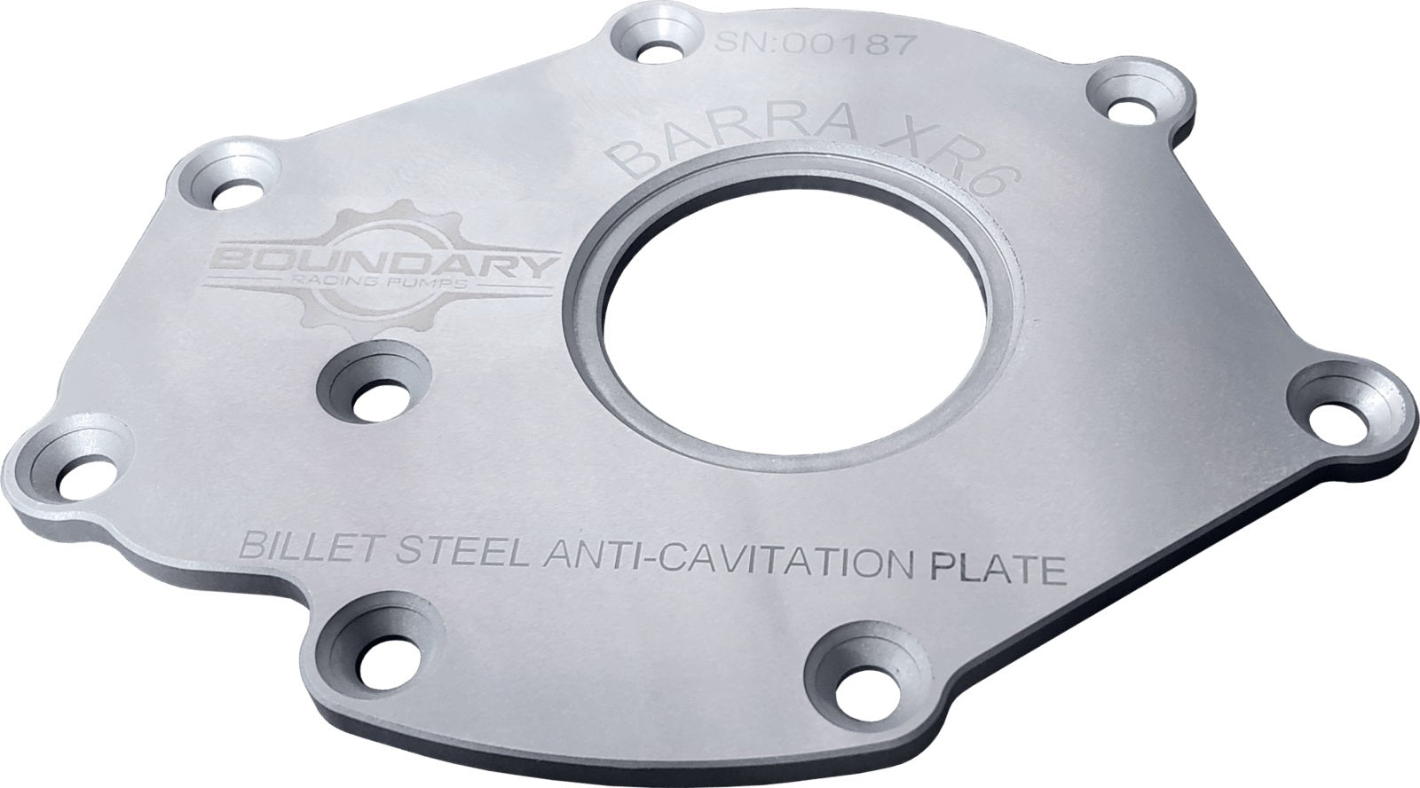Boundary Oil Pump Back Plate - Polished - Ford Barra XR6 2012-16 - Each