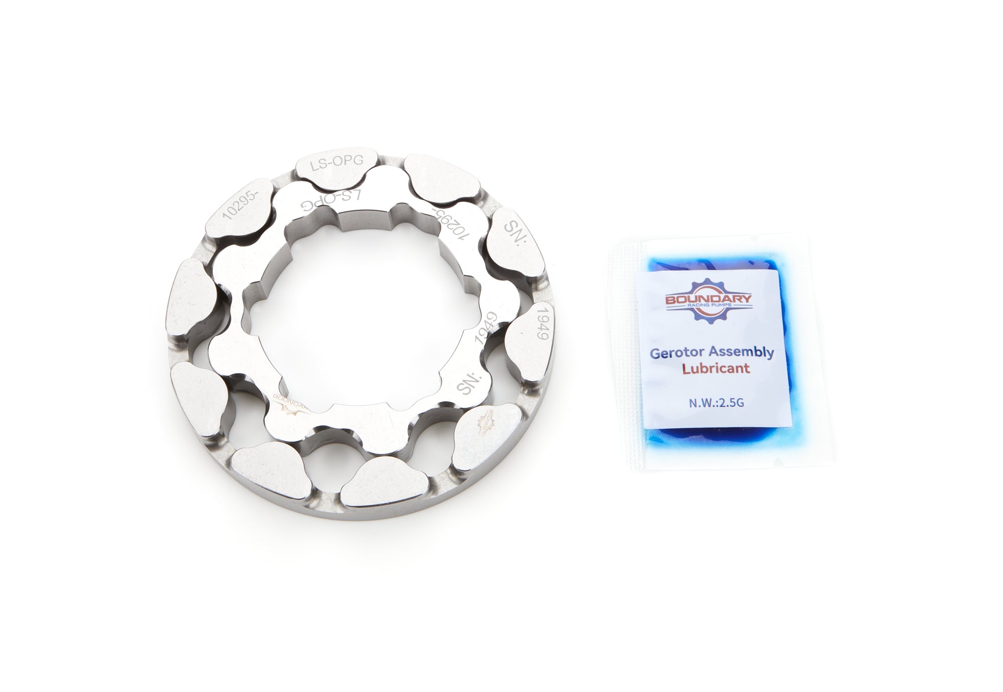 Boundary Oil Pump Gear Set - Chromoly - Polished - GM LS-Series LS-10295-OPG