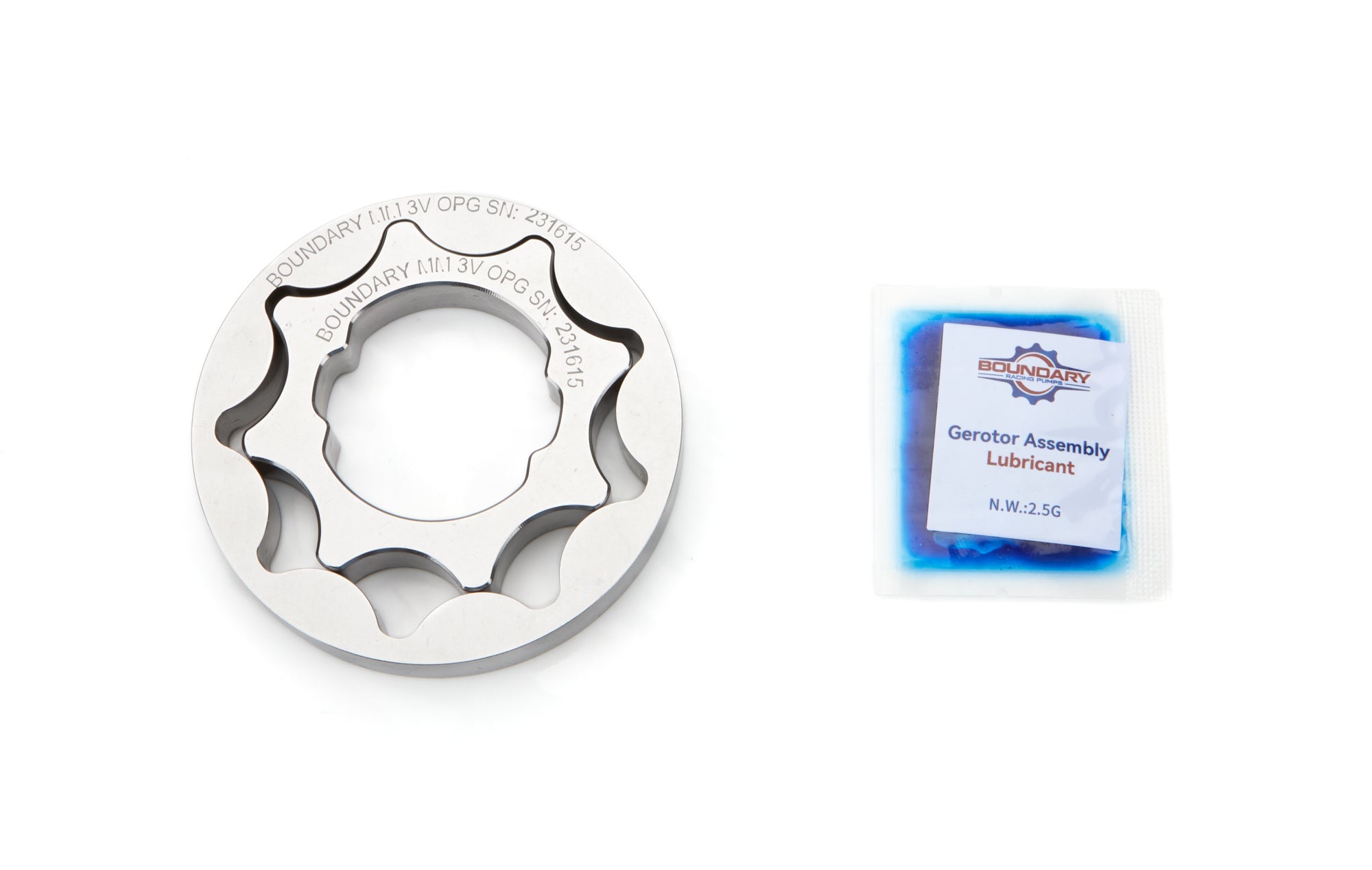Boundary Oil Pump Gear Set - Chromoly - Polished - Ford Modular MM-OPG-3V