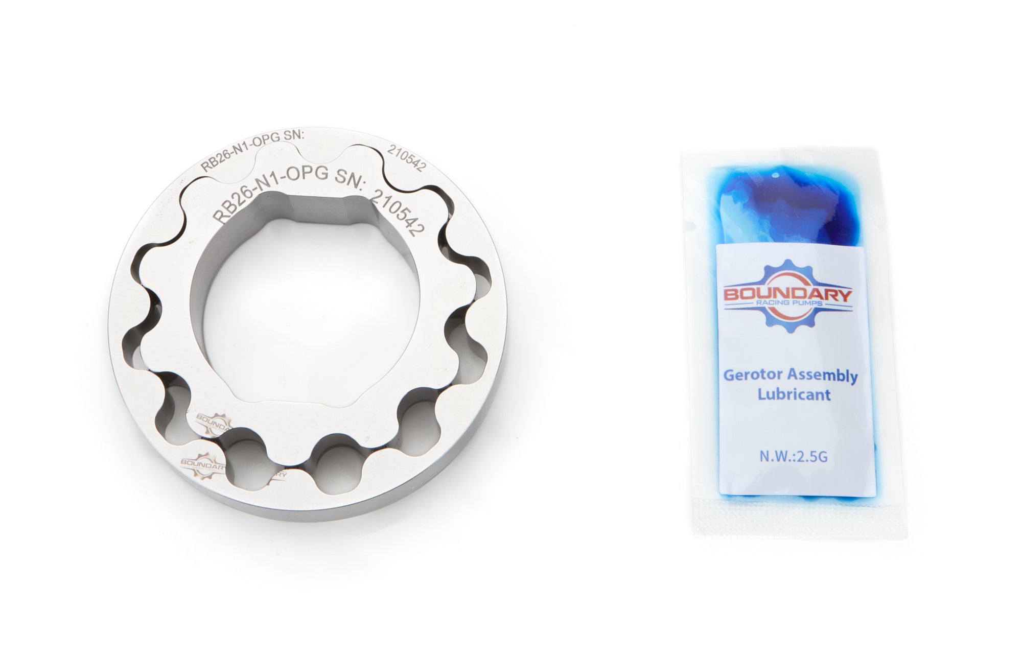 Boundary Oil Pump Gear Set - Chromoly - Polished - Nissan RB26