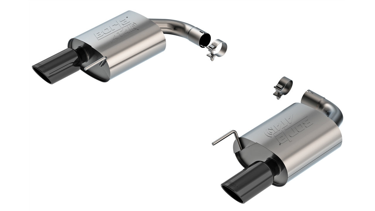 Borla ATAK Axle-Back Stainless Exhaust System - 2-1/2 in Diameter - Ford Coyote - Ford Mustang 2024 11984BC