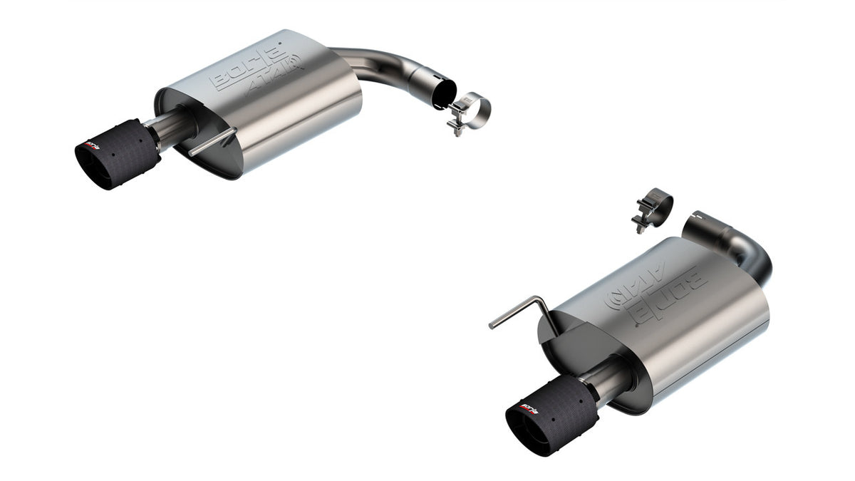 Borla ATAK Axle-Back Stainless Exhaust System - 2-1/2 in Diameter - Ford Coyote - Ford Mustang 2024 11984CFBA