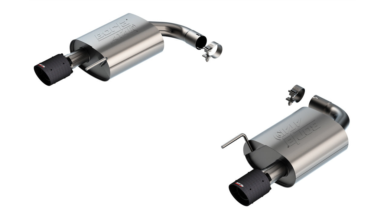 Borla ATAK Axle-Back Stainless Exhaust System - 2-1/2 in Diameter - Ford Coyote - Ford Mustang 2024 11984CFBA