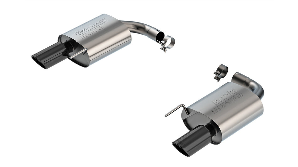 Borla S-Type Axle-Back Exhaust System - 2-1/2 in Diameter - Ford EcoBoost 4-Cylinder - Ford Mustang 2024-25