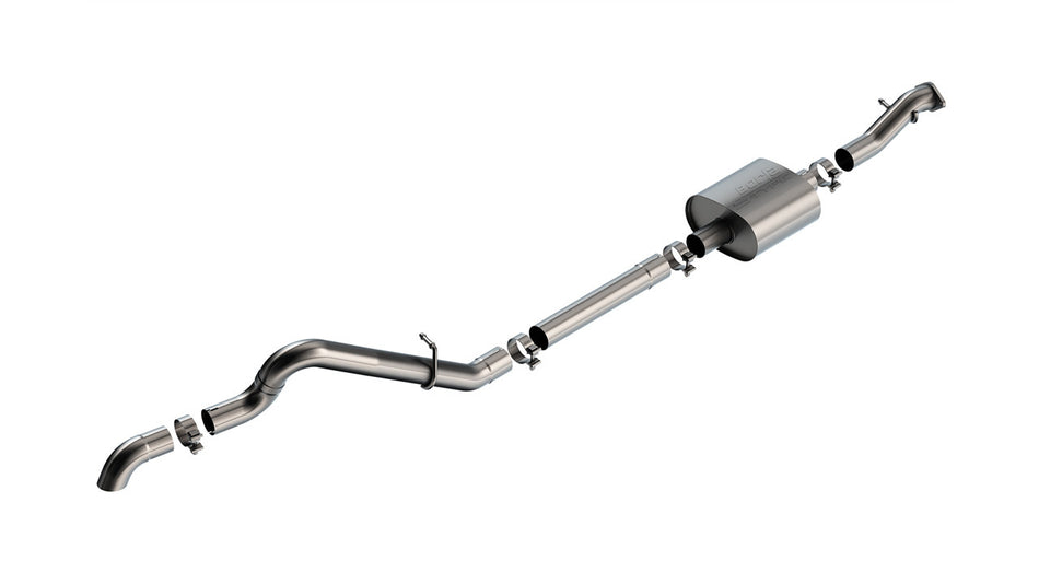 Borla S-Type Cat-Back Stainless Exhaust System - 2-3/4 in Diameter - Ford Ecoboost 4-Cylinder - Ford Midsize SUV 2021-22