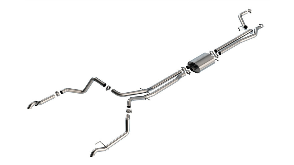 Borla S-Type Cat-Back  Stainless Exhaust System - 2-1/2 in Diameter - 2-3/4 in Tailpipes - GM Fullsize Truck 2022