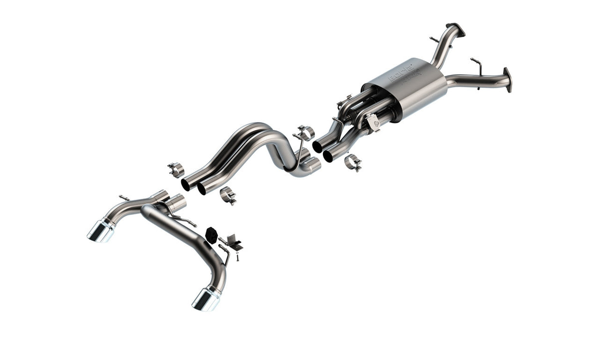 Borla ATAK Cat-Back Natural Exhaust System - 2-3/4 in Diameter - Ford Midsize SUV 2022-24