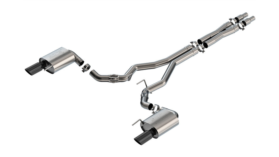 Borla ATAK Cat-Back Natural Exhaust System - 2-1/2 in Diameter - Ford Coyote - Ford Mustang 2024 140961BC