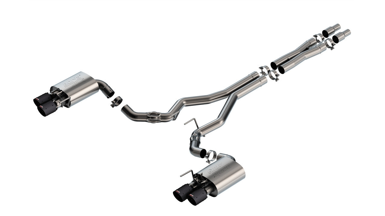 Borla ATAK Cat-Back Natural Exhaust System - 2-1/2 in Diameter - Ford Coyote - Ford Mustang 2024 140963CFBA