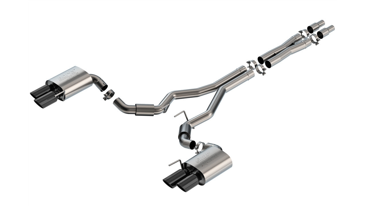 Borla ATAK Cat-Back Natural Exhaust System - 2-1/2 in Diameter - Ford Coyote