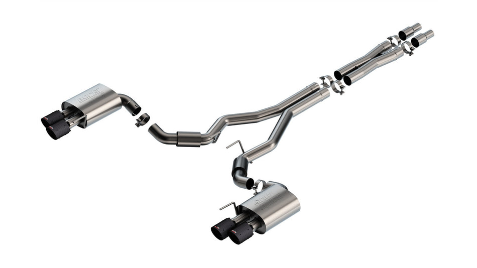 Borla ATAK Cat-Back Natural Exhaust System - 2-1/2 in Diameter - Ford Coyote - Ford Mustang 2024 140970CFBA