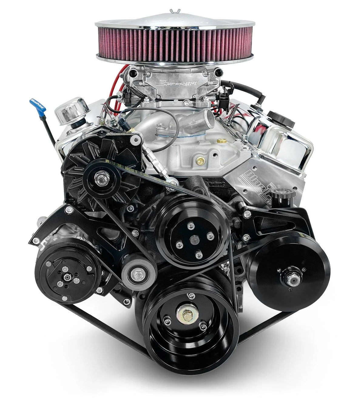 BluePrint Engines Drop-in-Ready 350 Cubic Inch SB Chevy Crate Engine w/  Pulleys -  341 HP BP350CTFK