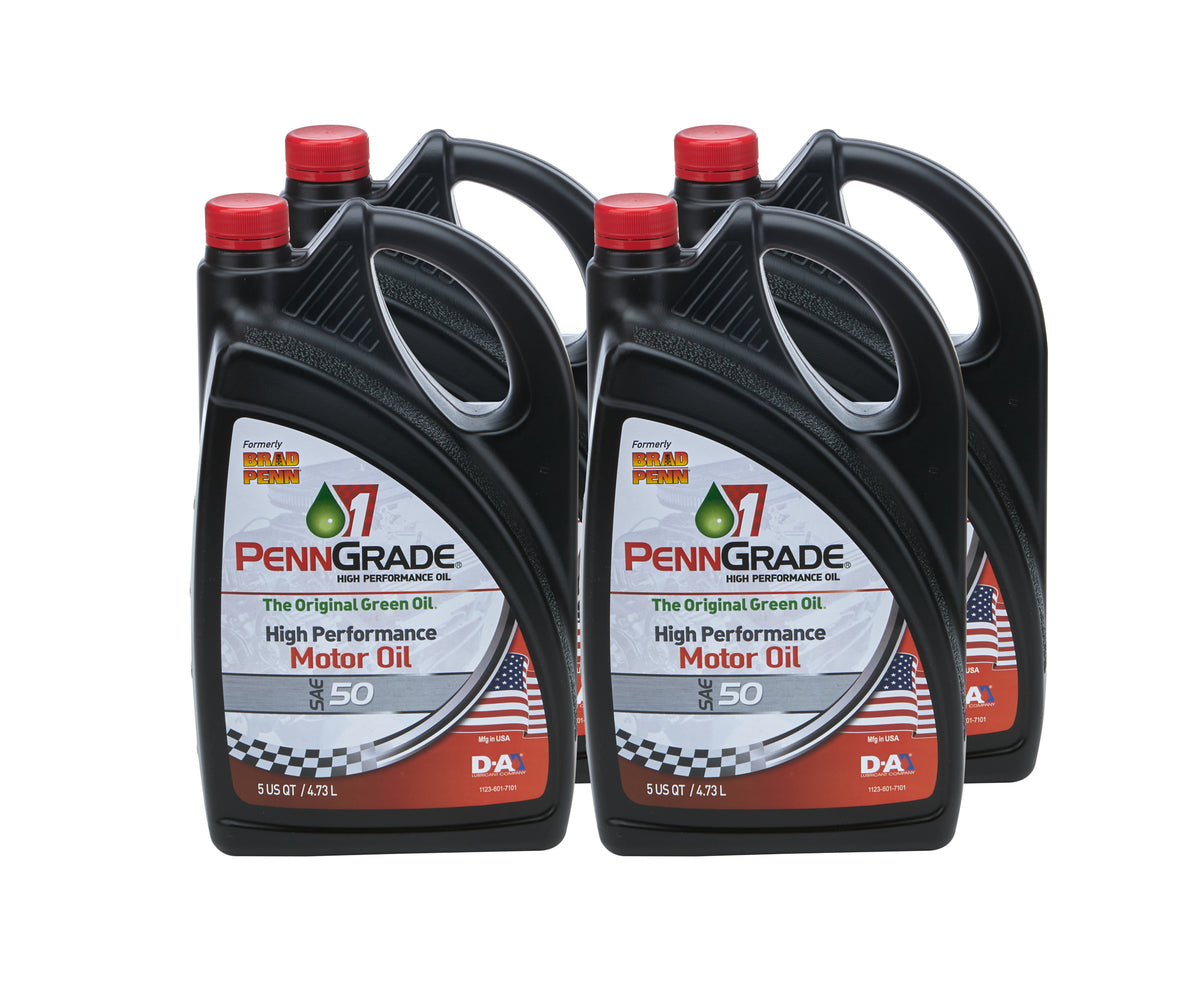 PennGrade High Zinc 50W Motor Oil - 5 Qt Jug (Case of 4)
