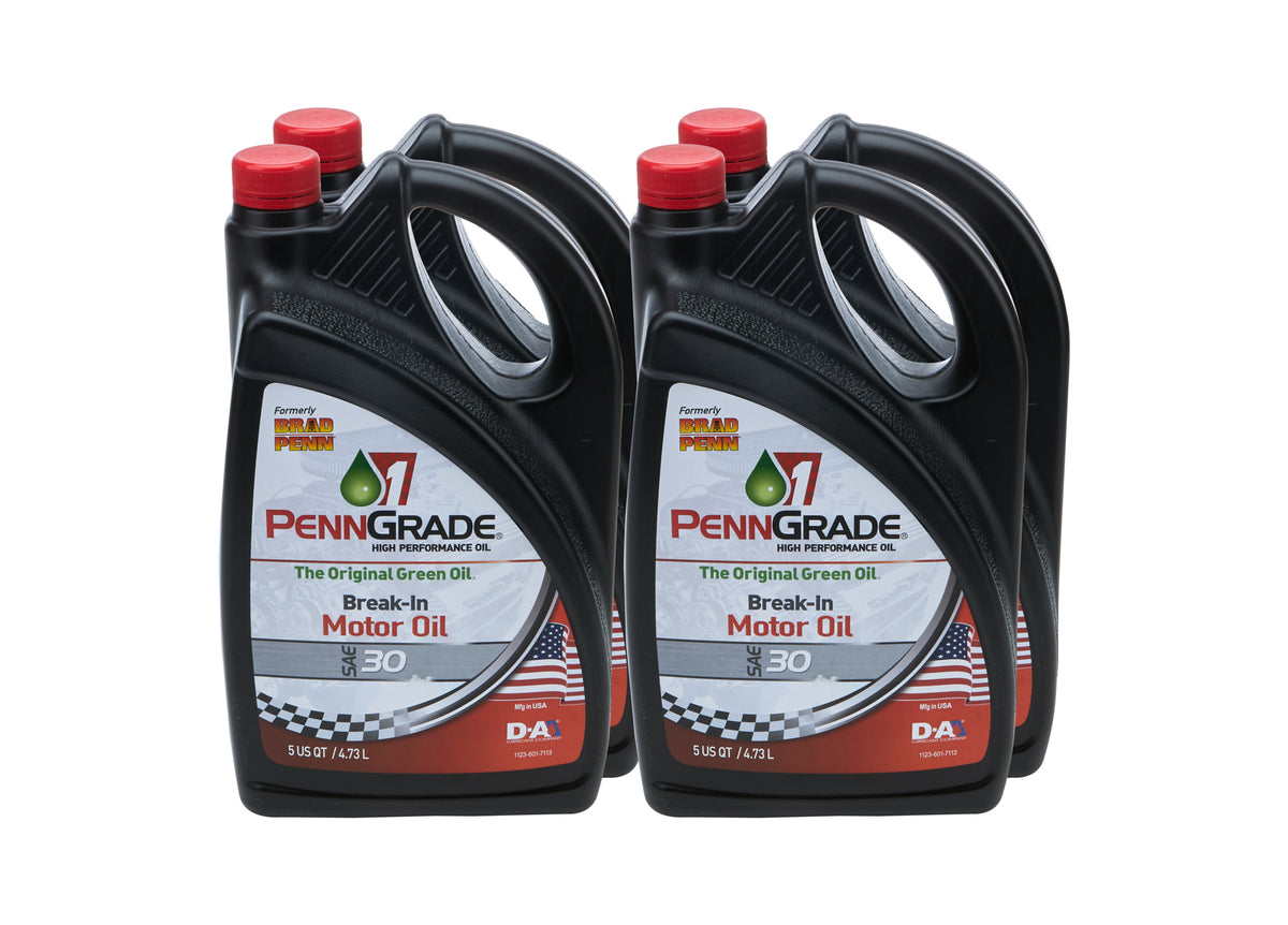 PennGrade High Zinc 30W Motor Oil - 5 Qt Jug (Case of 4)