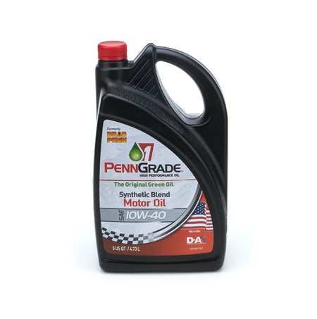 PennGrade High Zinc 10W40 Semi-Synthetic Motor Oil - 5 Qt Jug