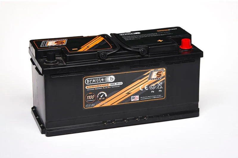 Braille Battery Endurance AGM Battery - 12V - 1100 Cold Cranking Amps - Top Terminals - 15.5 in L x 7.5 in H x 5.88 in W