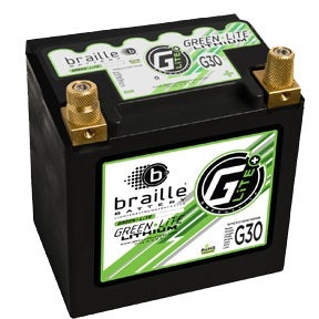 Braille Battery Green-Lite Lithium-ion Battery - 12V - 947 Pulse Cranking amps - Threaded Terminals - 6.80 in L x 6.90 in H x 5.20 in W