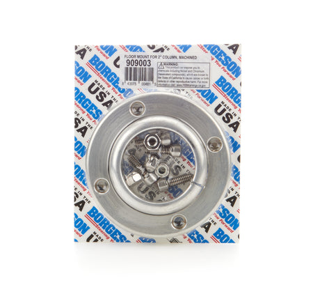 Borgeson Steering Column Bracket - 4 in Outer Diameter - 2 in Diameter Tube - Swivel - Machined