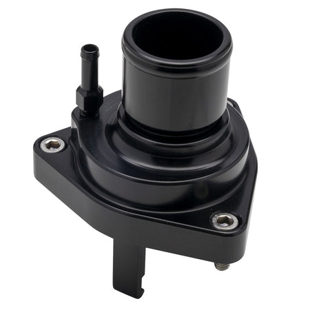 Billet Specialties Straight Water Neck - 1-1/2 in Hose Barb - Fixed - O-Ring - Black - GM LT-Series