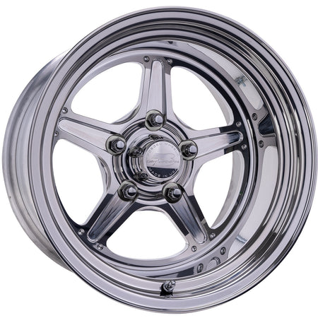 Billet Specialties Street Lite Aluminum Wheel - 15 x 10 in - 3.5 in Backspace - 5 x 4.5 in Bolt Pattern - Polished / Machined Center