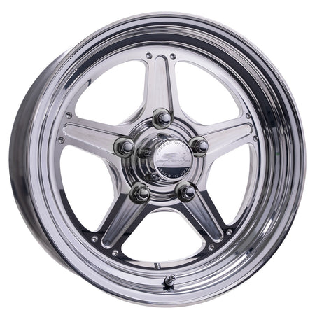 Billet Specialties Street Lite Aluminum Wheel - 15 x 4 in - 2.250 in Backspace - 5 x 4.75 in Bolt Pattern - Polished / Machined Center