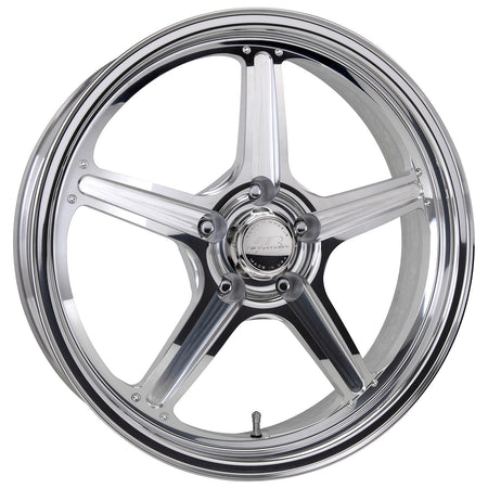 Billet Specialties Street Lite Aluminum Wheel - 17 x 4.5 in - 2 in Backspace - 5 x 4.75 in Bolt Pattern - Polished / Machined Center