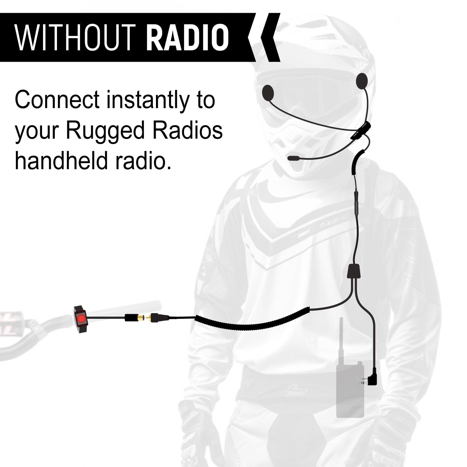 Rugged Radios CONNECT BT2 Bluetooth Moto Kit /w Radio - V3 BT2-KIT-V3