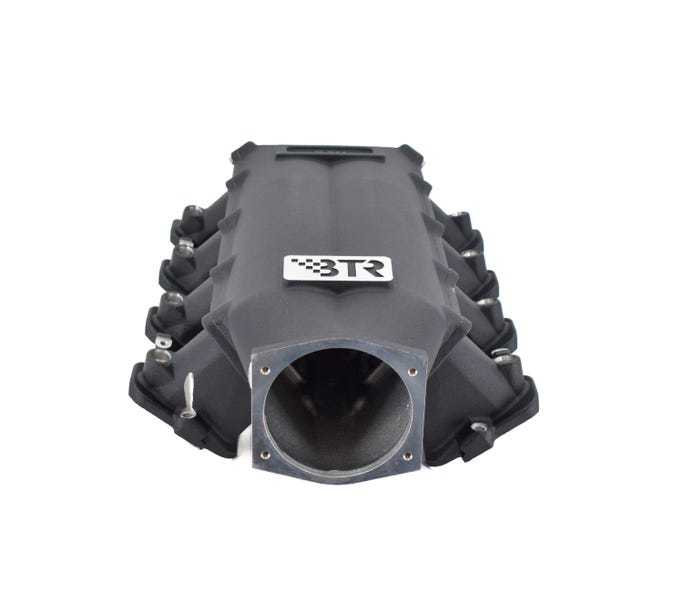 Brian Tooley Racing Trinity Intake Manifold - 105 mm Throttle Body Flange - Multi Port - Cathedral Port - Black - GM LS-Series