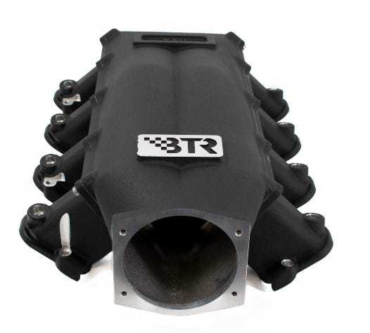 Brian Tooley Racing Trinity Intake Manifold - 105 mm Throttle Body Flange - Multi Port - Square Port - Black - GM LS-Series