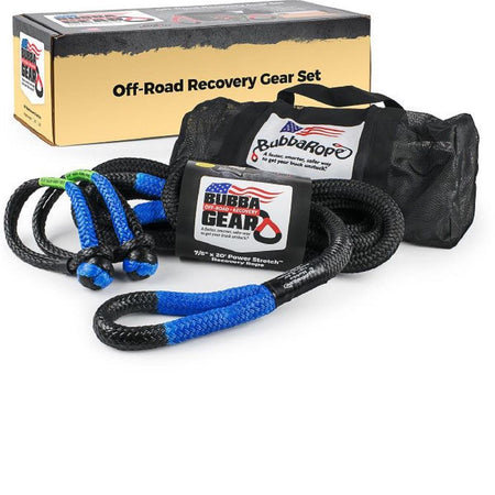Bubba Rope Truck Recovery Gear Set - 7/8in x 20ft - Black/Blue