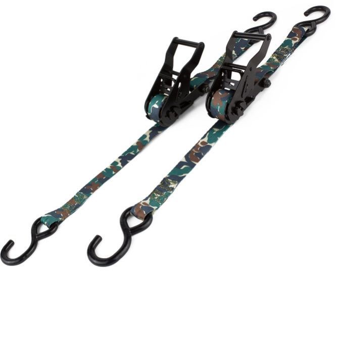 Bubba Rope Ratchet Tie Down - 1 in Wide - 12 ft Long - Camo (Pair)