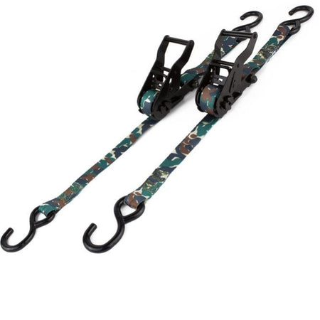 Bubba Rope Ratchet Tie Down - 1 in Wide - 12 ft Long - Camo (Pair)