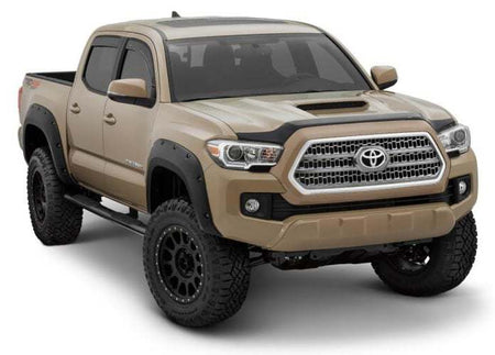 Bushwacker Forge Style Pocket Style Front / Rear Fender Flare - 2 in Wide - Black - Toyota Fullsize Truck 2007-13