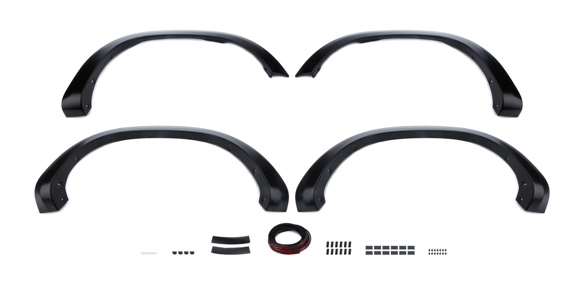 Bushwacker OE Style Fender Flare - Front / Rear - 3/4 in Wide - Black - GM Fullsize Truck 2019-24