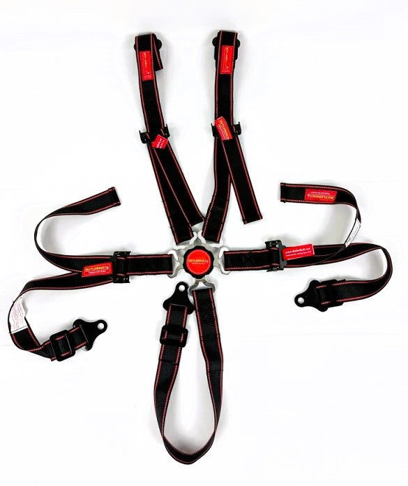 ButlerBuilt 5 Point Camlock - SFI 16.1 - Pull Up Adjust - Bolt-In - Black BUTBB1023601MS