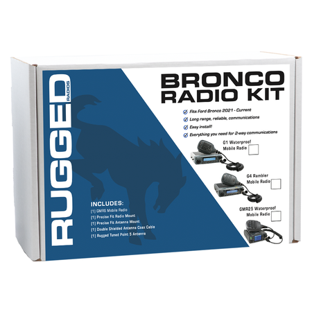 Rugged Radios Ford Bronco Two-Way GMRS Mobile Radio Kit - Rambler G4 BRONCO-G4