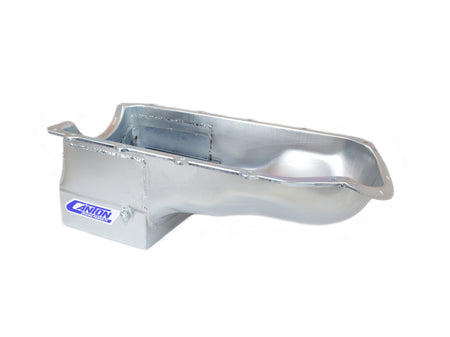 Canton Street / Strip / Road Race Rear Sump Cadmium Engine Oil Pan - 6 Qt - Cadmium - Pontiac V8 - GM F-Body 1967-69