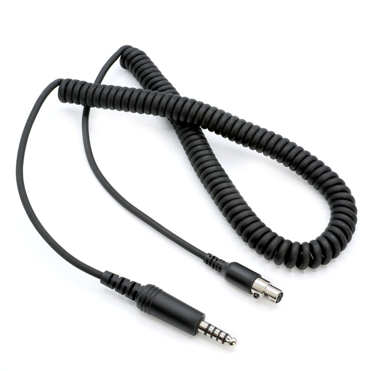 Rugged Radios Firetruck Intercom Headset Coil Cord for Firecom Style Jacks - 15 Foot CC-FIRECOM-15