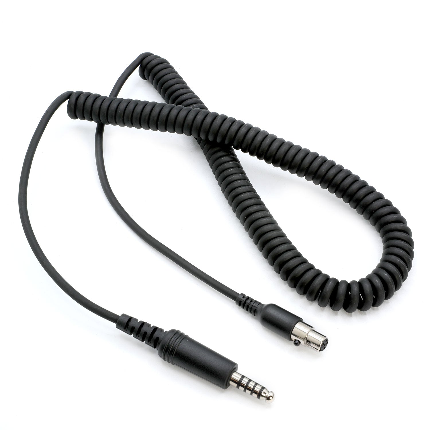Rugged Radios Firetruck Intercom Headset Coil Cord for Firecom Style Jacks - 15 Foot CC-FIRECOM-15