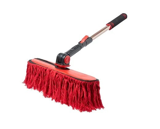 California Car Duster Triple Threat Extended Handle Dusters - 24-38 in Handle - Red
