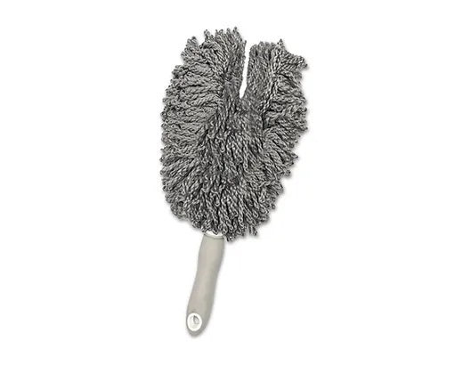 California Car Duster Wheel Duster - 17 in Handle - 9 in x 3 in Duster Forks - Gray