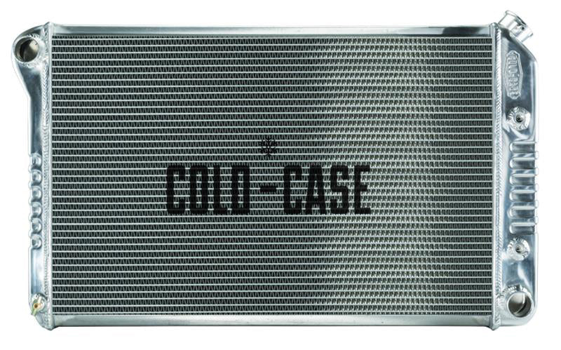 Cold-Case Aluminum Radiator - 31.5 in W x 18.5 in H x 3 in D - Polished - GM G-Body 1978-88