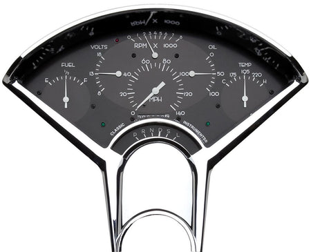 Classic Instruments Bel Era Gauge Kit - Black Face - Chevy Bel Air 1955-56