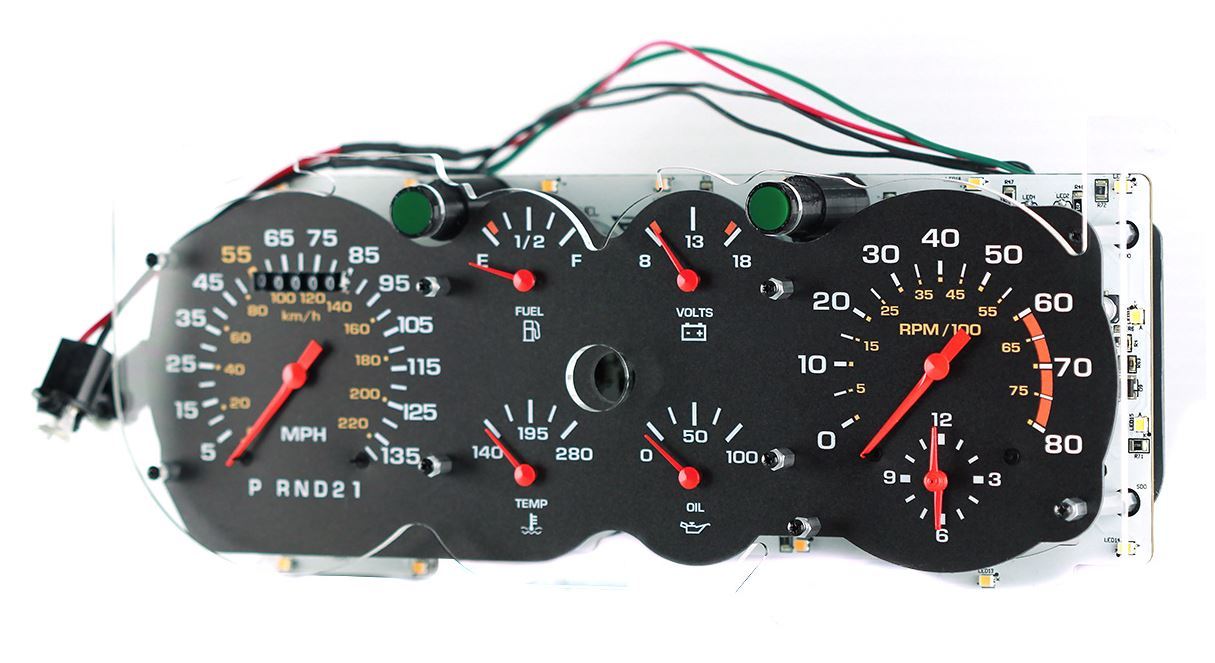 Classic Instruments Chevy G-Body Gauge Kit - Black Face - GM G-Body 1978-88