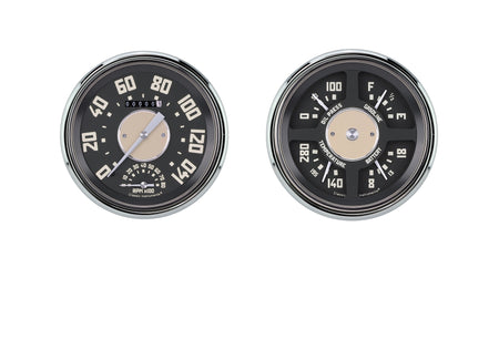 Classic Instruments Chevy Truck Package Gauge Kit - Black Face - GM Fullsize Truck 1947-53