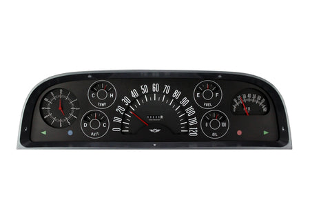 Classic Instruments Direct-Fit Gauge Kit - Black Face - GM Fullsize Truck 1960-63