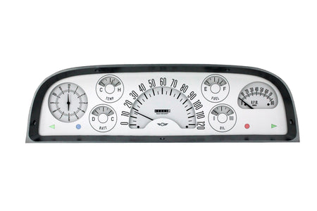 Classic Instruments Direct-Fit Gauge Kit - White Face - GM Fullsize Truck 1960-63