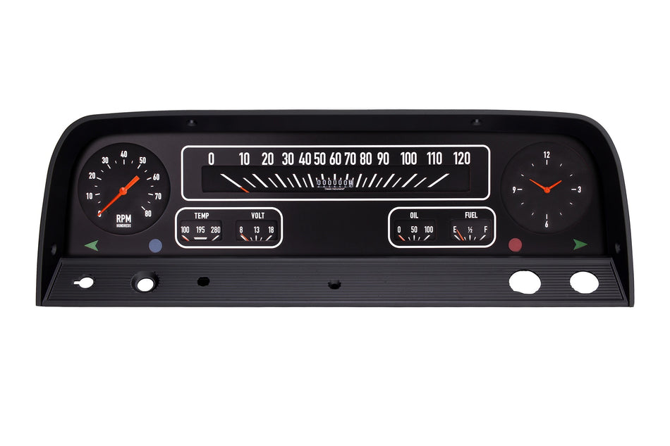 Classic Instruments Direct-Fit Gauge Kit - Black Face - GM Fullsize Truck 1964-66