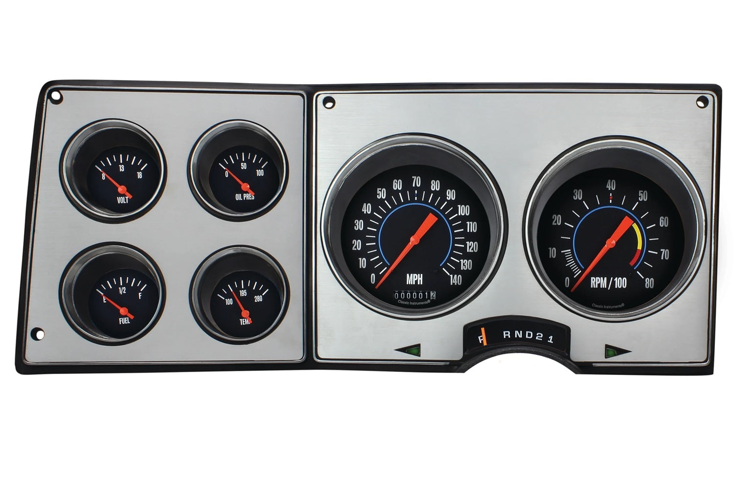 Classic Instruments Direct-Fit Gauge Kit - Black Face - GM Fullsize SUV / Truck 1973-87